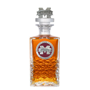 Mississippi State University Bulldogs "M" Logo Heritage Decanter with 3D Top