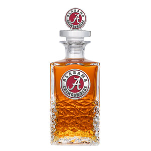 Alabama University Heritage Decanter with 3D Top - Alabama