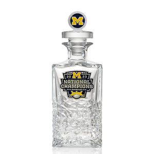 2023 Michigan Football Championship Heritage Decanter with 3D Top