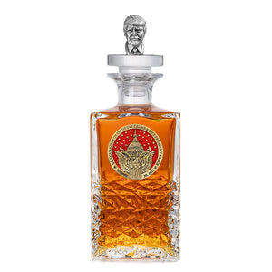 Trump & Vance  Inauguration 2025 Heritage Decanter with 3D Trump Head Top 24K Gold Plated Limited Edition