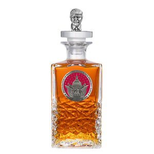 Trump & Vance  Inauguration 2025 Heritage Decanter with 3D Top Trump Head