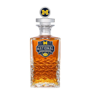 2026 Michigan Basketball Championship Heritage Decanter with 3D Top - Heritage Metalworks, Inc.