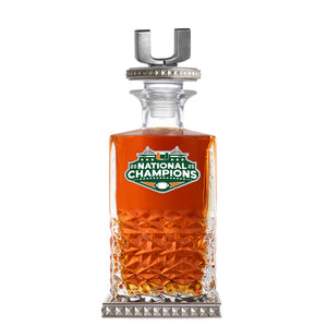2025-26 Miami Hurricanes National Champ Heritage Decanter w/ 3D Top-Diamond Accents