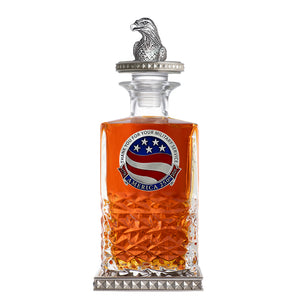 America's 250th Anniversary TYFYMS Heritage Decanter w/ 3D Top-Diamond Accents