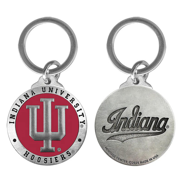 Indiana University Key Chain - Fine Pewter Gifts - Heritage Metalworks ...