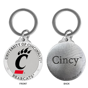 University of Cincinnati Keychain w/ Backtext