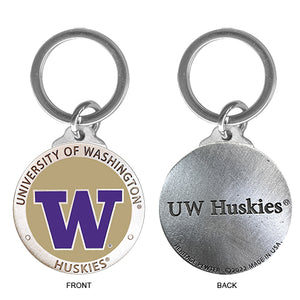 University of Washington Keychain w/ Backtext