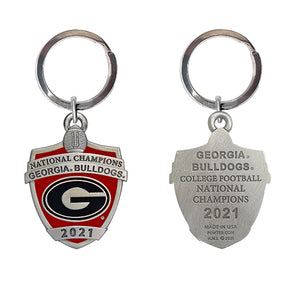 2021 Georgia Football Championship Keychain (Shield)