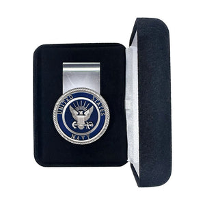 Navy Money Clip - Heritage Metalworks, Inc.