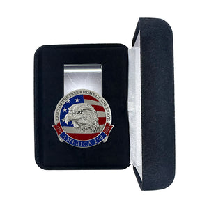 America's 250th Anniversary Eagle Head with Flag Money Clip