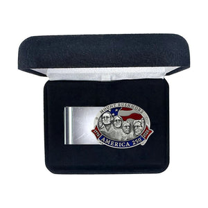 America's 250th Anniversary Mount Rushmore Money Clip - Heritage Metalworks, Inc.