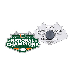 2025-26 Miami Hurricanes National Champ Magnet