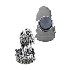 Wolf Yellowstone National Park Magnet - Heritage Metalworks, Inc.