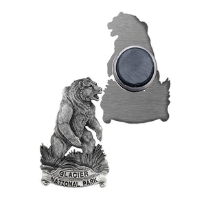 Grizzly Bear Glacier National Park Magnet - Heritage Metalworks, Inc.