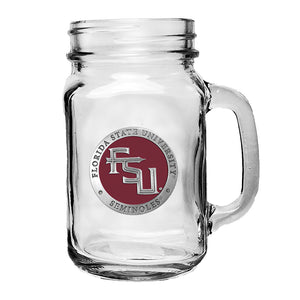 Florida State University FSU Logo Mason Jar Mug