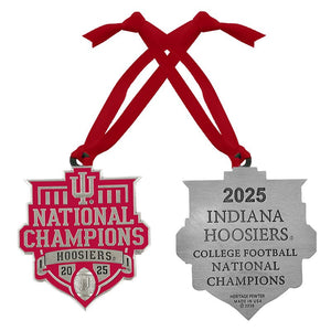 2025 - 26 Indiana National Champ Ornament - Heritage Metalworks, Inc.
