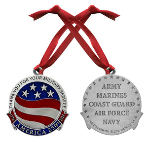 America's 250th Anniversary TYFYMS Ornament (w/ Back Text)