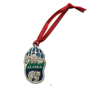 Bear Paw Alaska Ornament