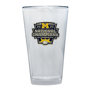 2023 Michigan Football Championship Pint Glass