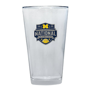 2026 Michigan Basketball Championship Pint Glass - Heritage Metalworks, Inc.