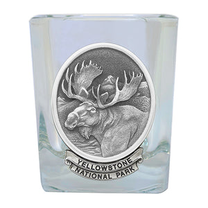 Moose Yellowstone National Park Prism Rock Glass