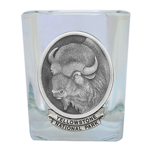 Buffalo Yellowstone National Park Prism Rock Glass