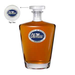 University of Mississippi "Ole Miss" Logo Royal Decanter
