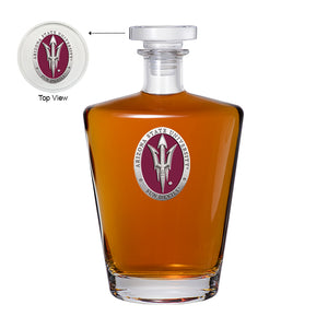 Arizona State University Pitch Fork Logo Royal Decanter