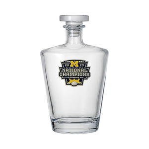 2023 Michigan Football Championship Royal Decanter