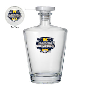 2023 Michigan Football Championship Royal Decanter