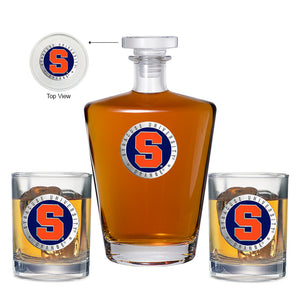 Syracuse University Royal Decanter with 2 Glasses