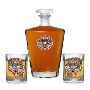 2021 Georgia Football Championship Spike Royal Decanter with 2DOFs