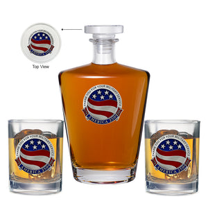 America's 250th Anniversary TYFYMS Royal Decanter with 2 Glasses