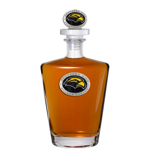 University of Southern Mississippi Royal Decanter w/ 3D Top - Heritage Metalworks, Inc.