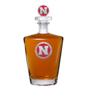 University of Nebraska Royal Decanter w/ 3D Top