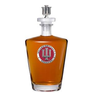 Indiana University Royal Decanter w/ 3D Top