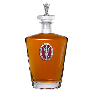 Arizona State University Pitch Fork Logo Royal Decanter with 3D Top