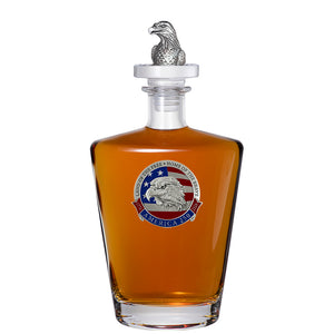 America's 250th Anniversary Eagle Head with Flag Royal Decanter with 3D Top