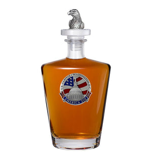 America's 250th Anniversary Capitol Dome Royal Decanter with Eagle Head 3D Top - Heritage Metalworks, Inc.