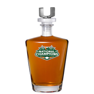 2025-26 Miami Hurricanes National Champ Royal Decanter w/ 3D Top