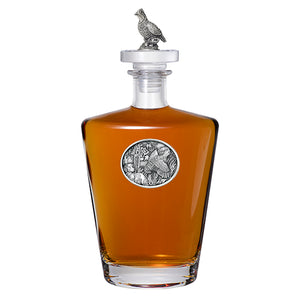 Bobwhite Quail Royal Decanter with 3D Top