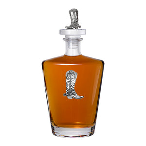 Cowboy Boot Royal Decanter with 3D Top