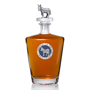 Proud to be Democrat Royal Decanter with 3D Top