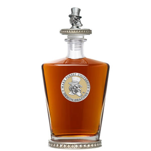 Wake Forest University Royal Decanter w/ 3D Top - Diamond Accents - Heritage Metalworks, Inc.