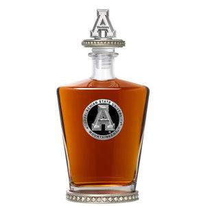 Appalachian State University Royal Decanter w/ 3D Top - Diamond Accents - Heritage Metalworks, Inc.