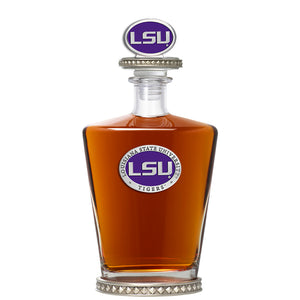 Louisiana State University Royal Decanter w/ 3D Top-Diamond Accents