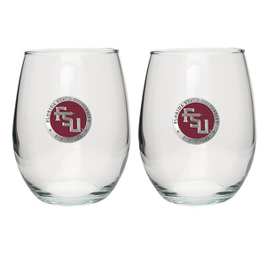Florida State University FSU Logo Stemless Goblets (Set Of 2)