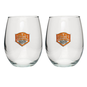 Tennessee Volunteers 2024 Baseball College World Series Champions Stemless Goblet (Set pf 2)