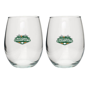 2025-26 Miami Hurricanes National Champ Stemless Goblets (Set of 2)