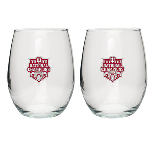2025-26 Indiana National Champ Stemless Goblets (Set of 2)